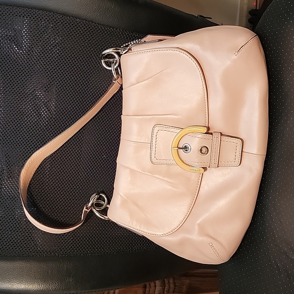 Vintage Coach Leather Soho Purse Pink F17217 Shoulder Bag